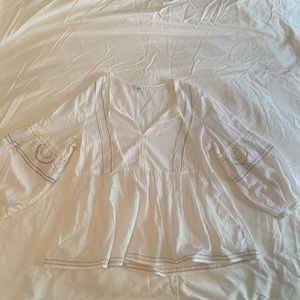 Gap Women’s White Blouse Medium